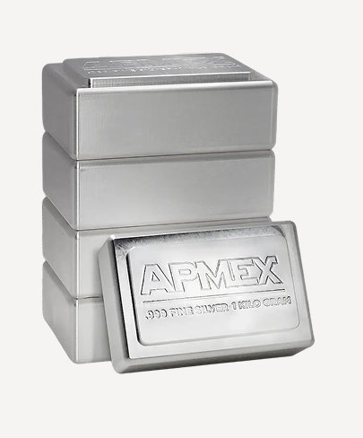 1 kilo Silver Bar - APMEX (Stackable)